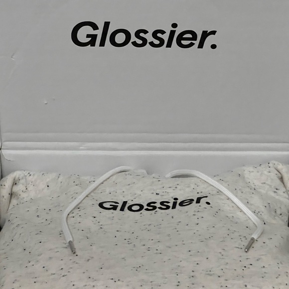 Limited Edition Glossier, Terrazzo Heather Grey Hoodie Size: M Rare & SOLD OUT! - Picture 5 of 8